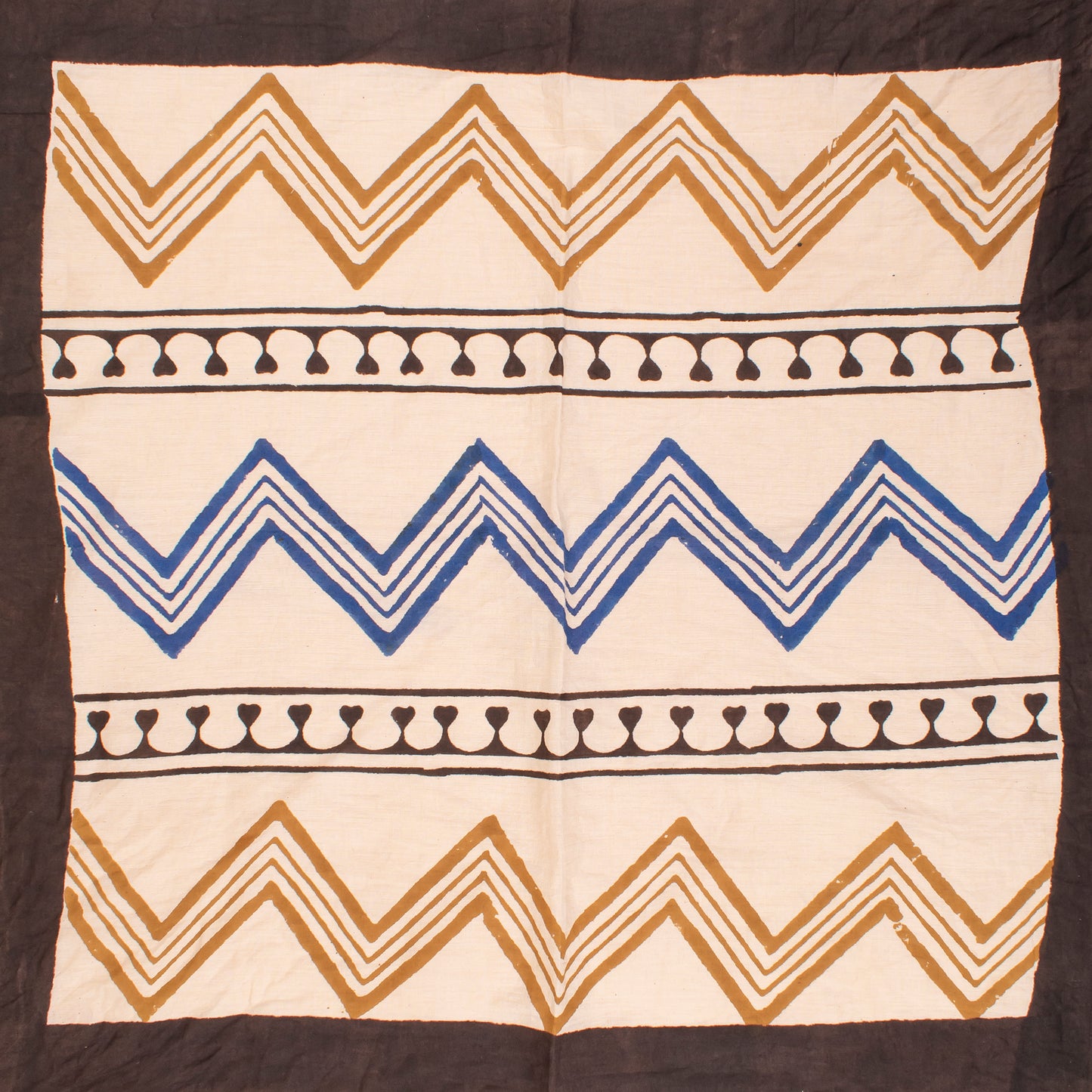 100% Cotton Bohemian Bandanas, Head Scarf, Eco Hair Tie Or Neck Accessory, Handblock Prints Bandanas, Face Or Neck Wrap Gift