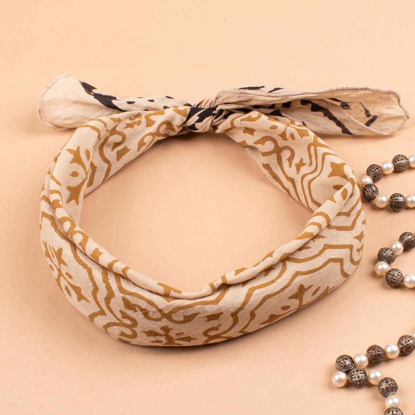 Handcrafted Cotton Bandanas, Sustainable Unisex Accessories, Vintage Print Head Wrap, Lightweight Neck Or Wrist Tie Gift Idea