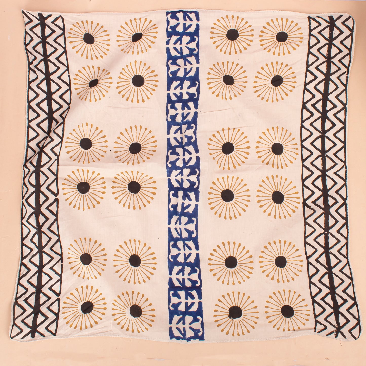 Set of 2 - Cotton Bandanas, Unisex Head Scarf, Eco-Friendly Festival & Outdoor Accessory, Face Cover Ups, Perfect For Travel, Blind Fold