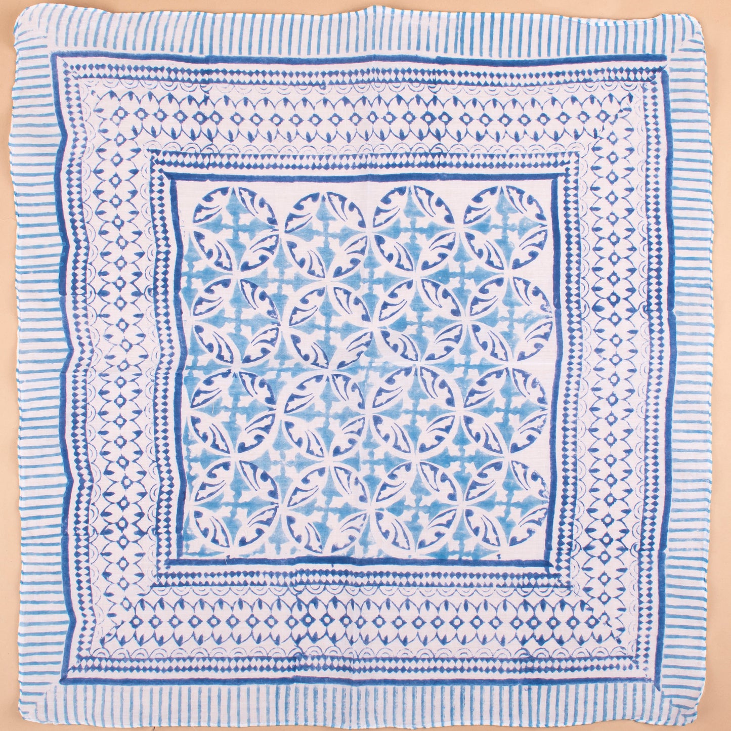 Bohemian Neck Scarf, Eco-Friendly Hair Tie Gift, Neck Or Wrist Tie For Men & Women, Pure Cotton Handblock Printed Bandanas