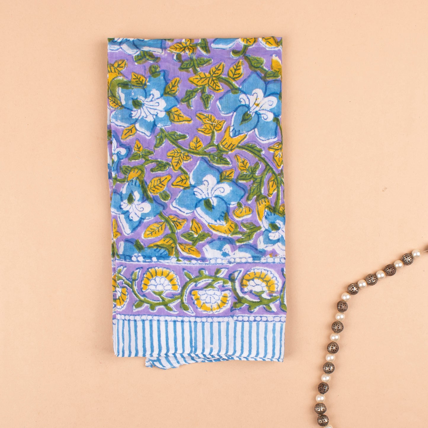Vintage Style Wrap For Him & Her, Boho Neck Tie, Boho Floral Cotton Bandana Scarf, Lightweight Handmade Wrap