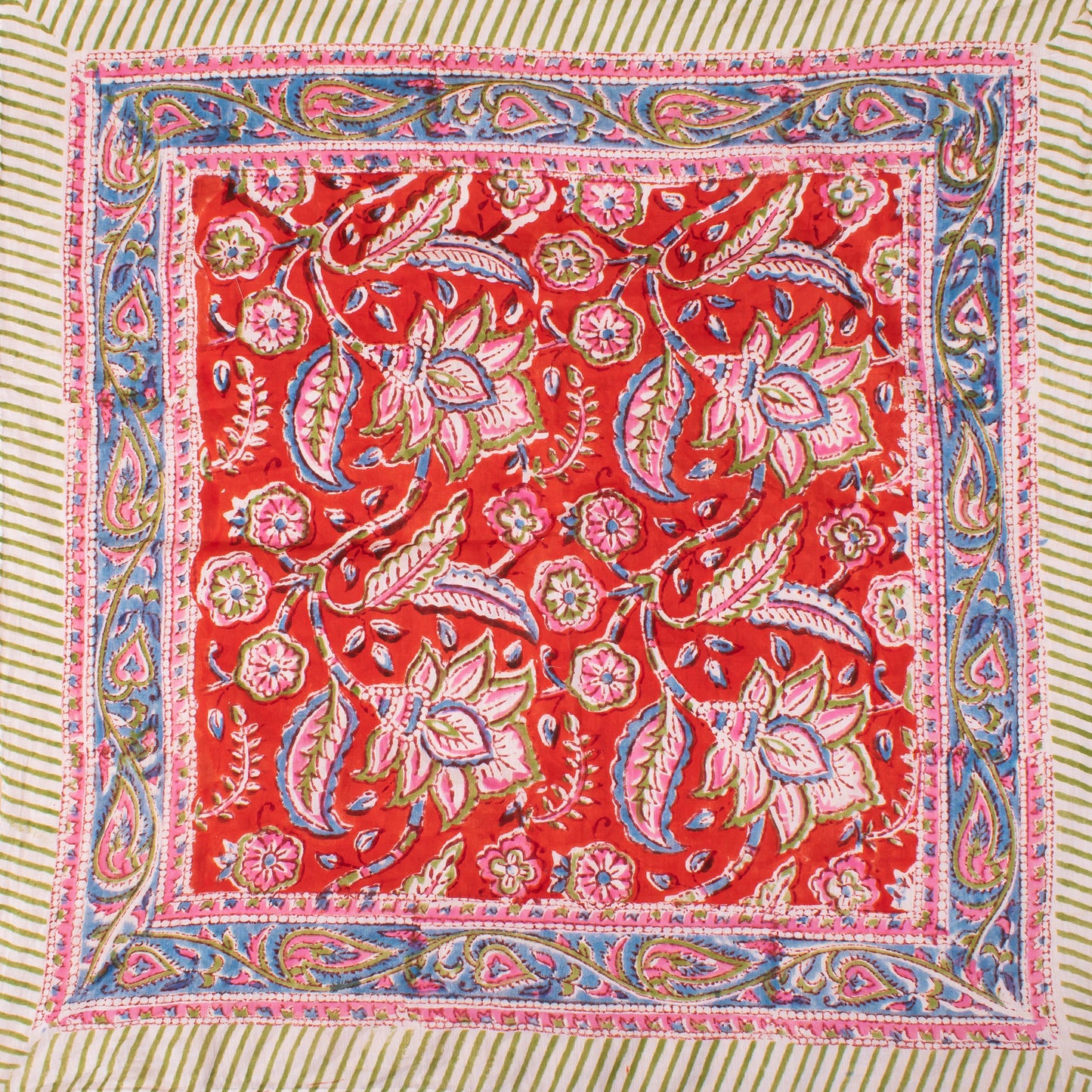 Sustainable Cotton Bandana For Outdoor Use, Hiking, Dust Protection, Hair Wrap Or Stylish Boho Face Mask Alternative