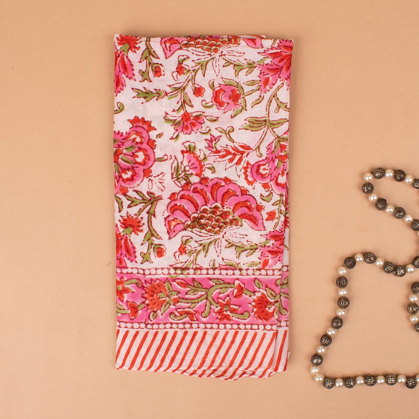 Lightweight Cotton Bandanas For All Ages, Stylish Handblock Printed Wrap For Hair, Neck, Face, Or Pet Summer Accessories