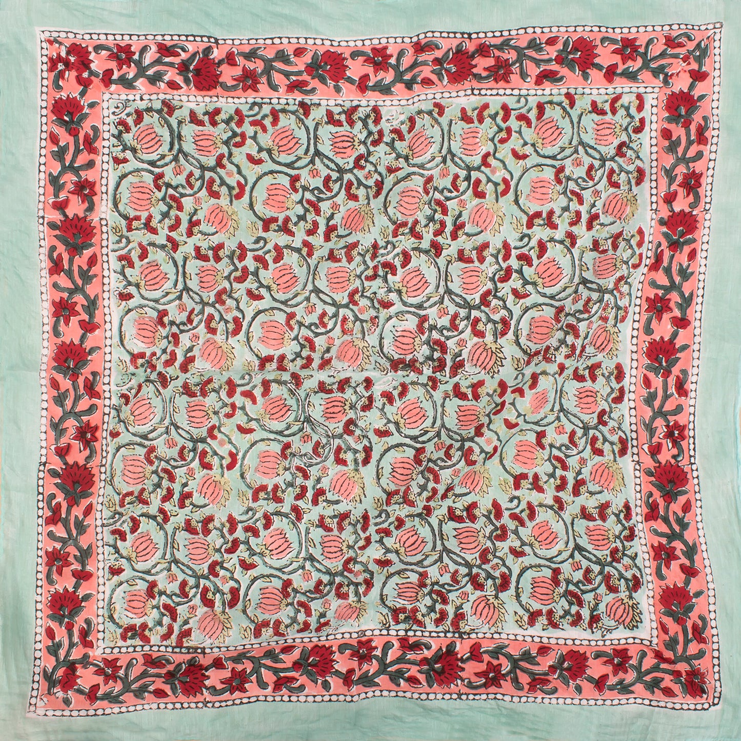 Handblock Printed Cotton Bandanas For Summer, Lightweight Hair Or Face Wrap, Eco Boho Scarf For Travel, Boho Headband