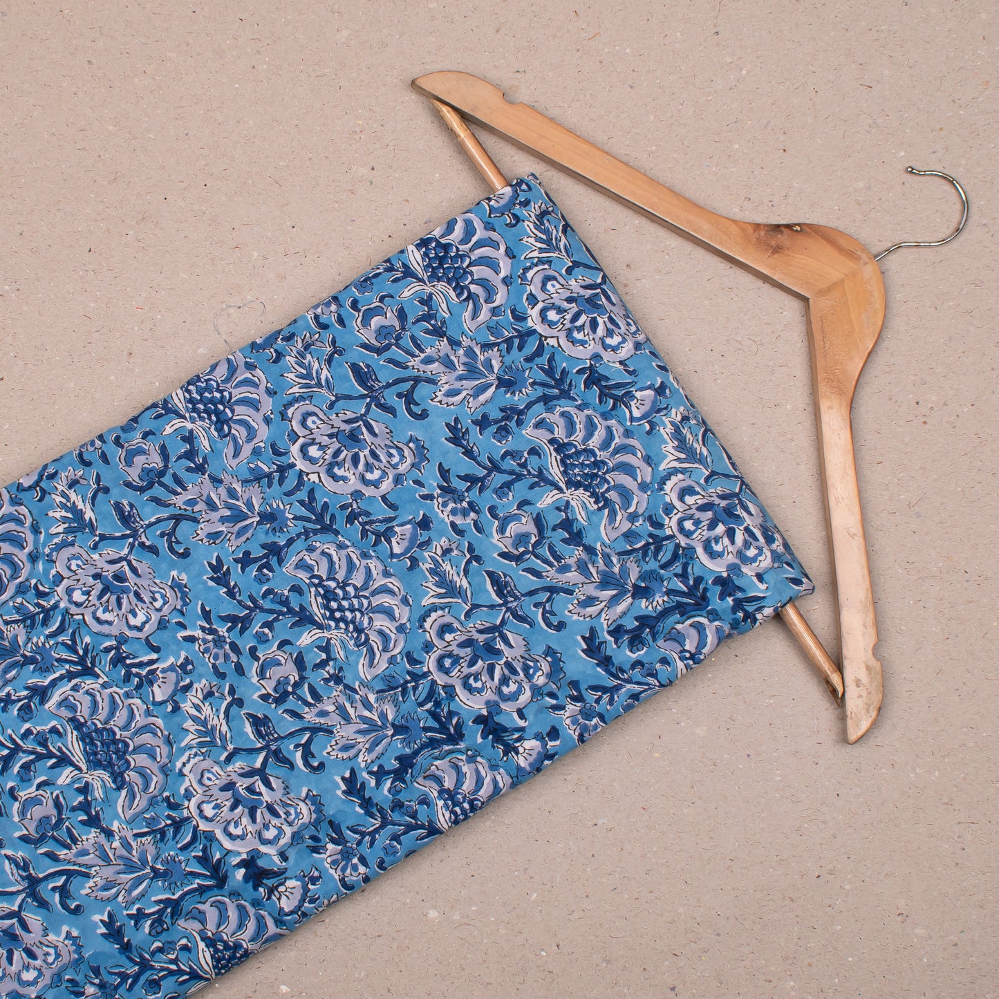 Natural Dye Block Print Cotton Fabric, Vibrant Material For DIY Clothing, Sewing Projects, Pillow Covers, And Boho Home Décor Ideas