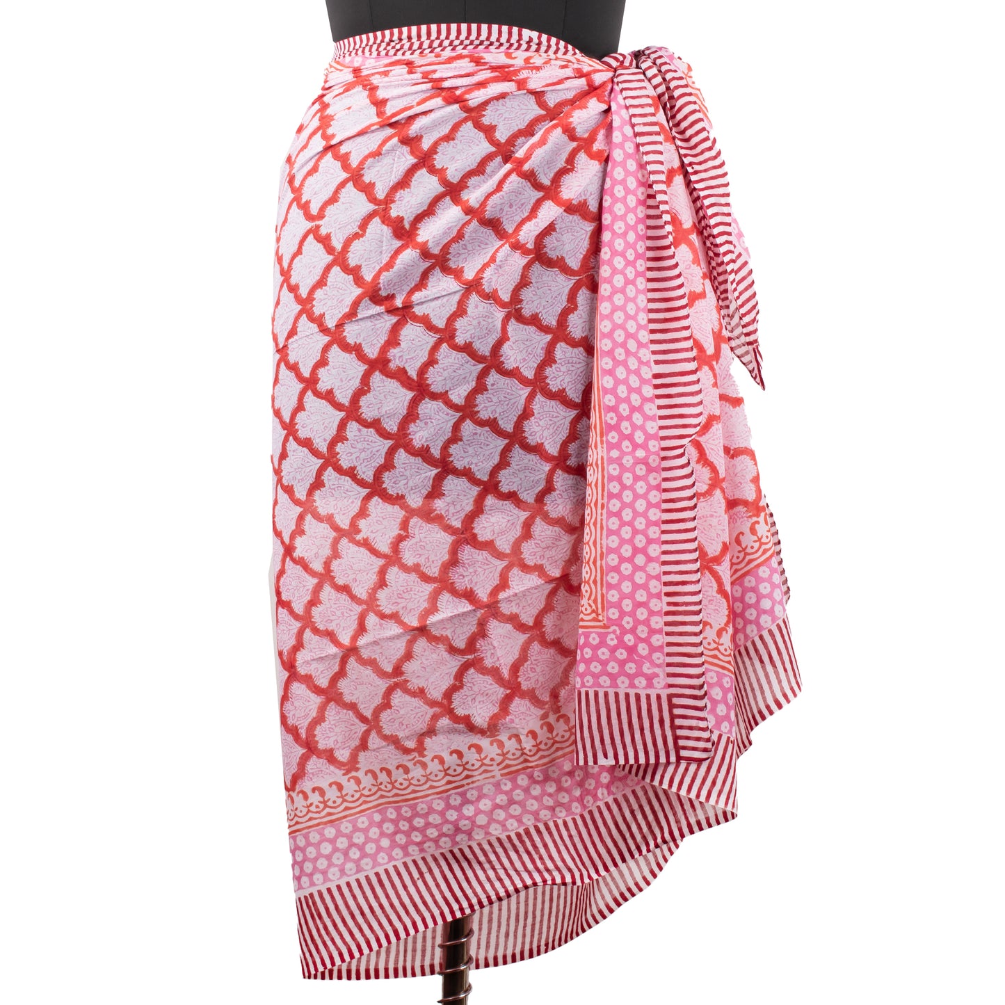 Bohemian Beauty Bag And Scarf, Summer Sarong And Vanity Bag Combo, Beach Wrap And Toiletry Kit, Wrap Skirt And Cosmetic Pouch Set