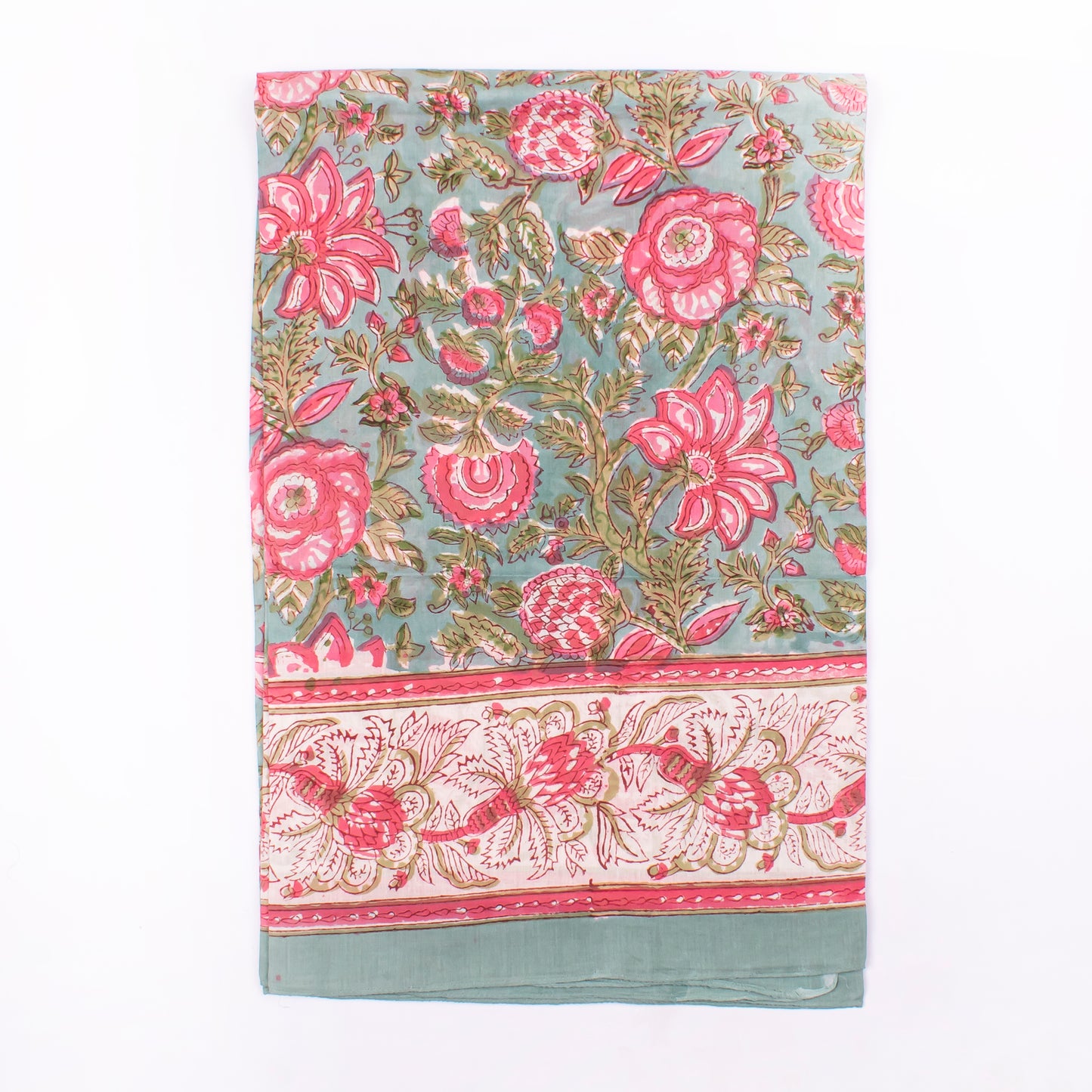 Combo of 2 - Women Hand Block Print Fabric Scarf, Cotton Sarong, Beachwear Pareo, Block Print Scarf, Soft Cotton Beach Scarf Cover Up With 100% Cotton