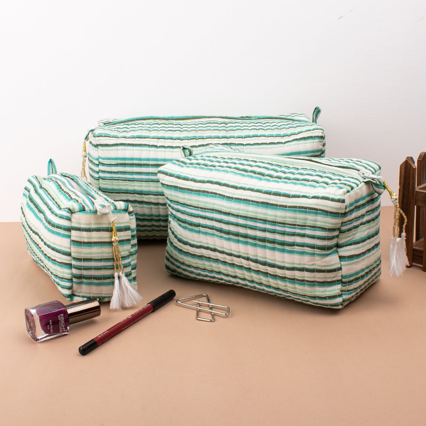 Makeup Bags, Cosmetic Pouch, Utility Bags, Gift for Her - Set of 3
