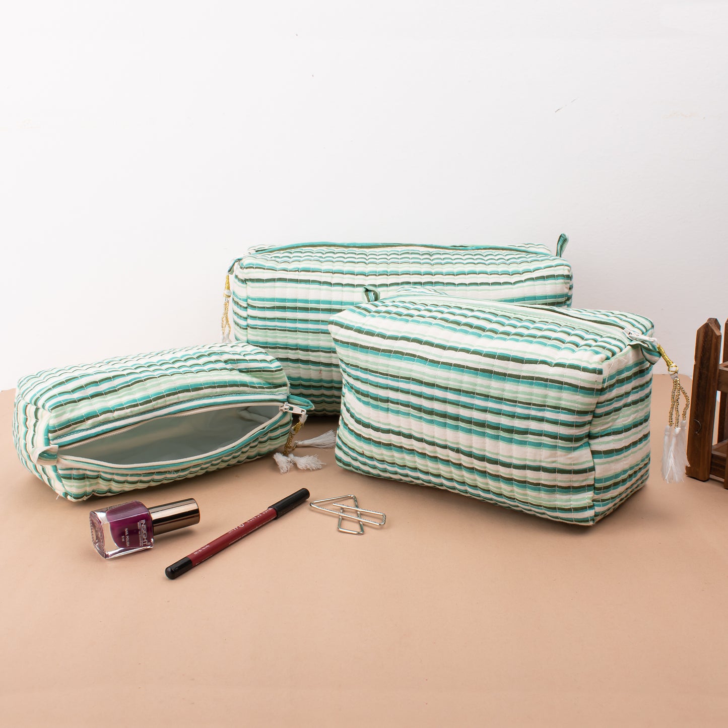 Makeup Bags, Cosmetic Pouch, Utility Bags, Gift for Her - Set of 3