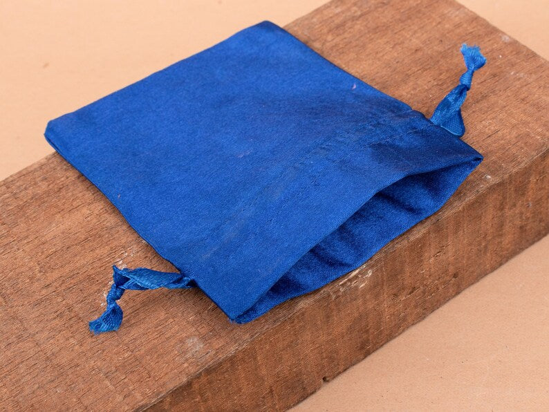 100 Majestic Drape Flawless Royal Blue Satin Pouches