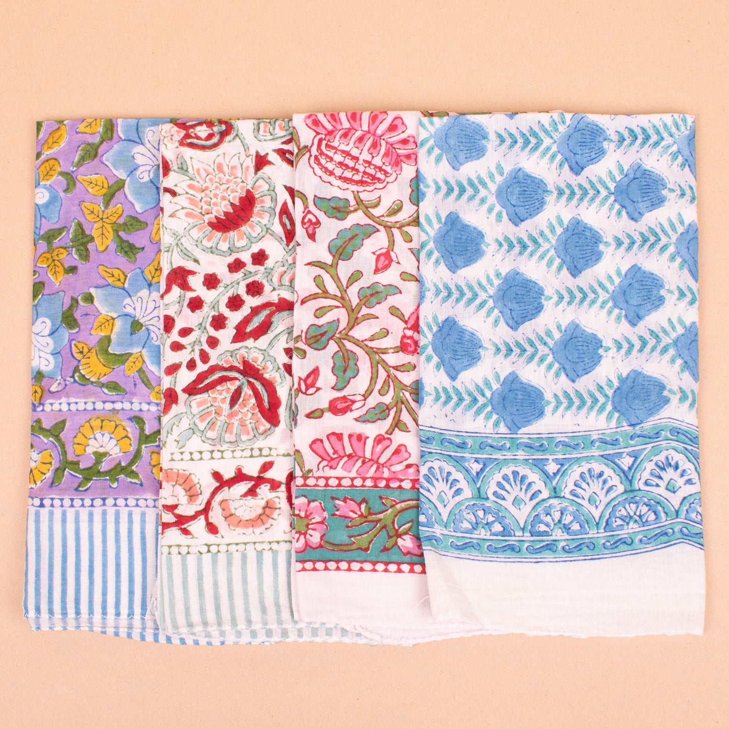Set of 14 - Printed Cotton Bandana for Women | Comfortable Head Scarf with Timeless Fashion Appeal
