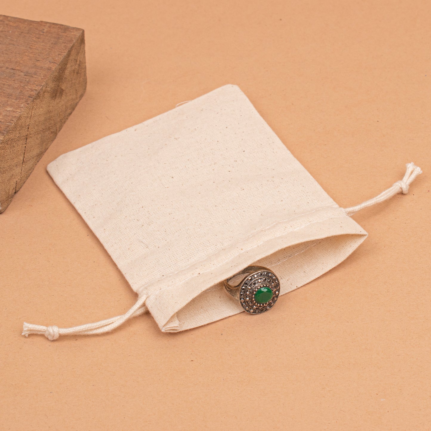 Pack of 20 pcs - Natural Cotton Pouches, Personalized Drawstring Jewelry Bag, Organic Small Fabric Bags