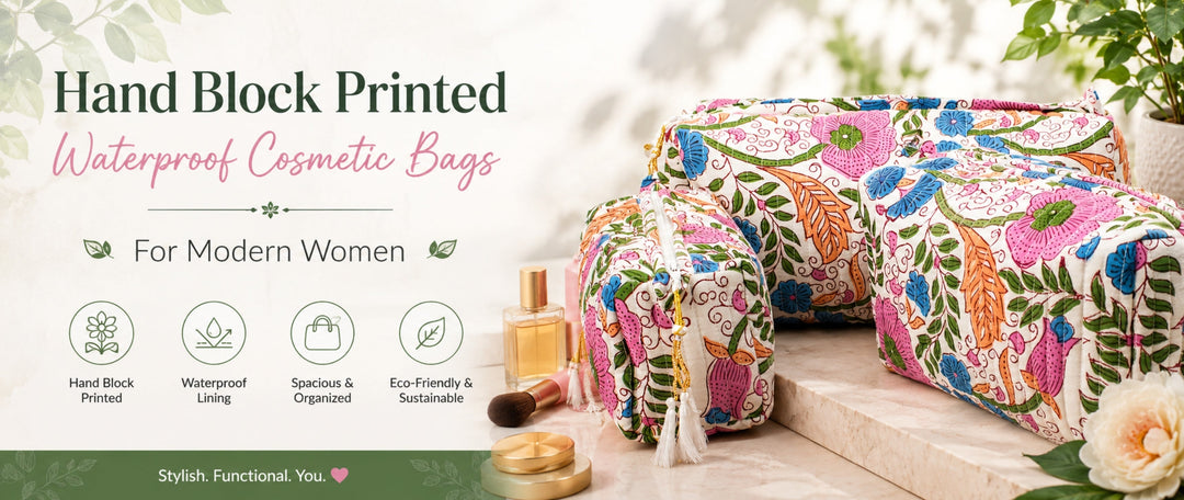 cotton makeup bag