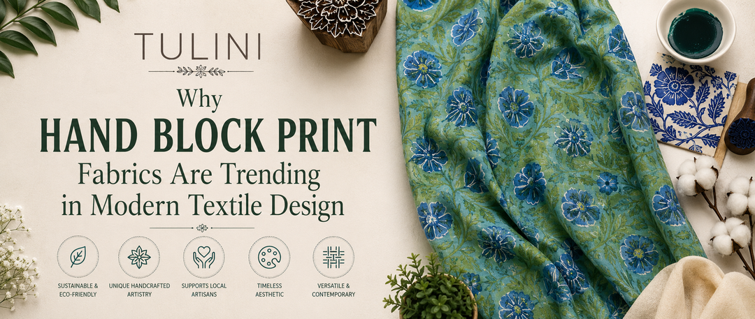 Why Hand Block Print Fabrics Are Trending in Modern Textile Design