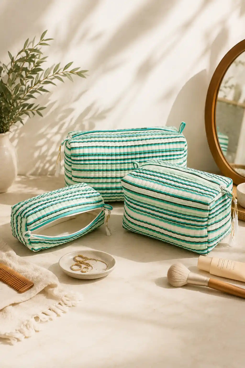 Cotton Makeup Bag, Cosmetic Makeup Travel Bag, Cosmetic Bags