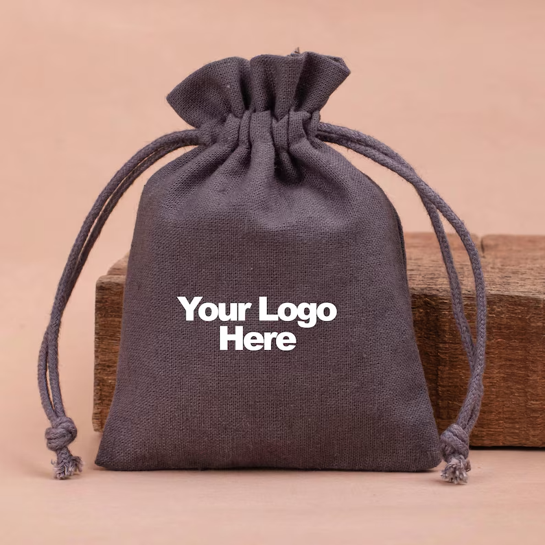 Cotton Drawstring Pouch | Jewelry &amp; Gift Packaging Bag
