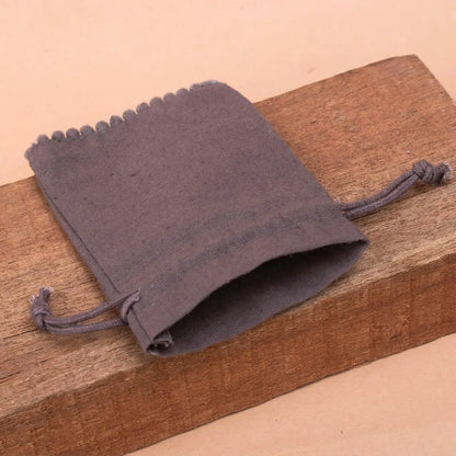 100 Personalized Brown Designer Pouch, Modern Elegance with bottom pom poms