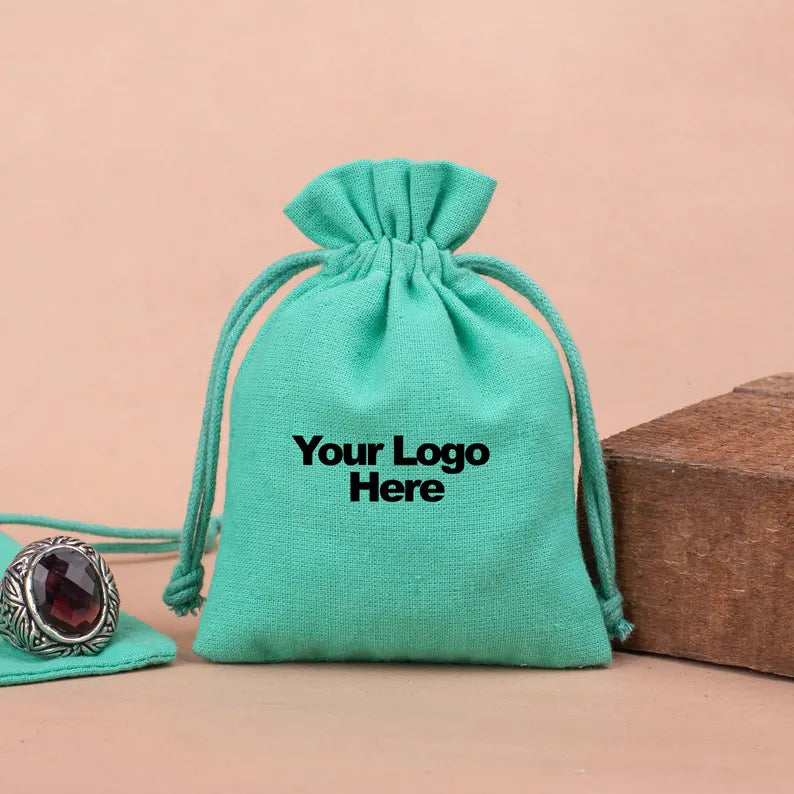 Cotton Drawstring Pouch | Jewelry &amp; Gift Packaging Bag