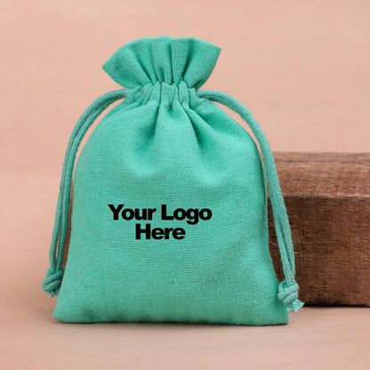 Minimal But Mighty, 100 Crafted Turquoise Plain Pouches