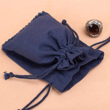 100 Personalized Navy Designer Pouch A Premium Keepsake with bottom pom poms