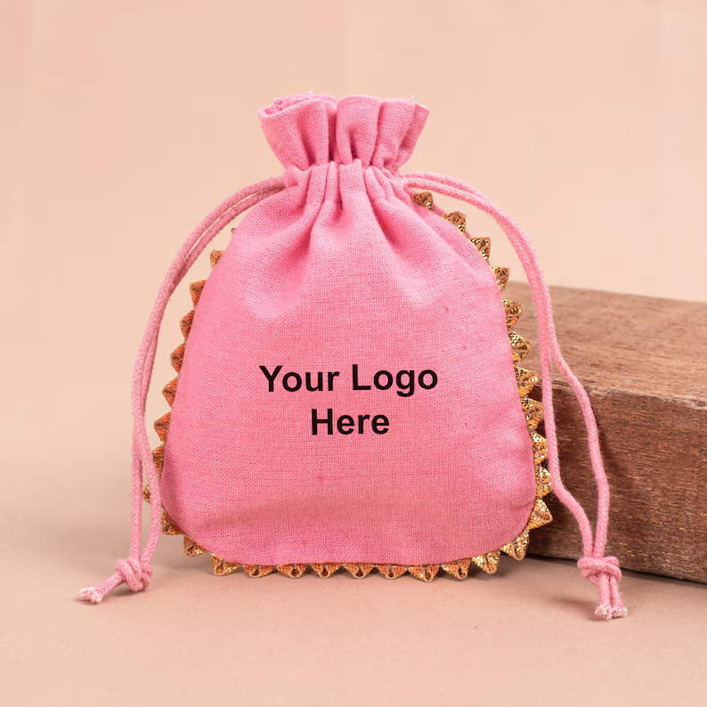 Designer Drawstring Pouch | Jewelry &amp; Gift Packaging Bag
