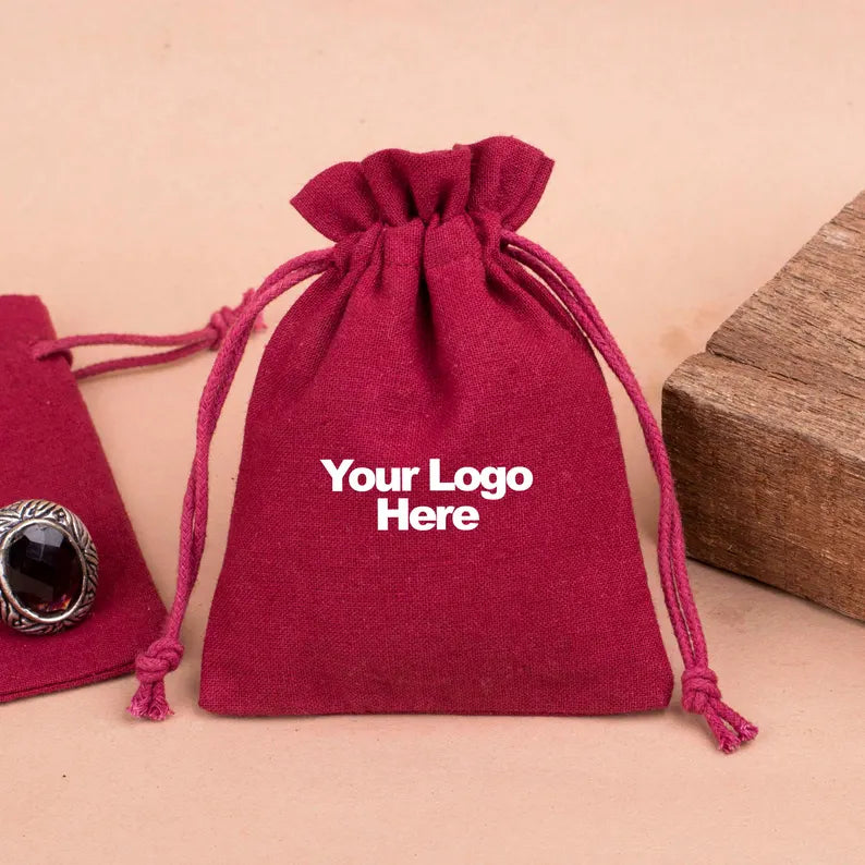 Cotton Drawstring Pouch | Jewelry &amp; Gift Packaging Bag