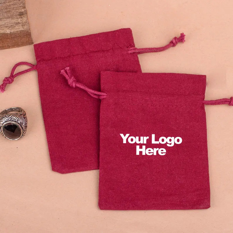 Cotton Drawstring Pouch | Jewelry &amp; Gift Packaging Bag