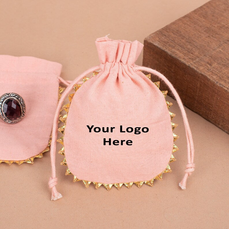 Handmade Drawstring Pouch | Jewelry &amp; Gift Packaging Bag