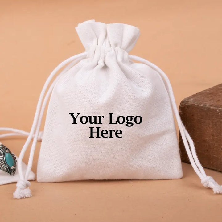 Cotton Drawstring Pouch | Jewelry &amp; Gift Packaging Bag