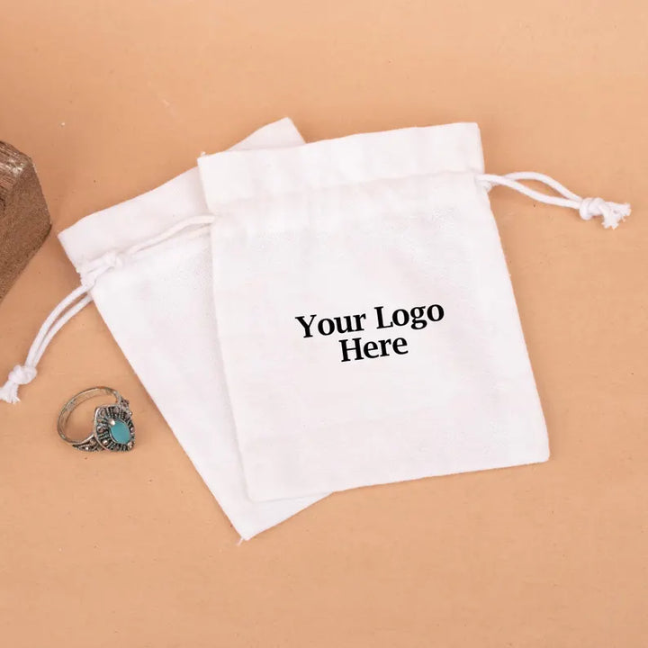 Cotton Drawstring Pouch | Jewelry &amp; Gift Packaging Bag