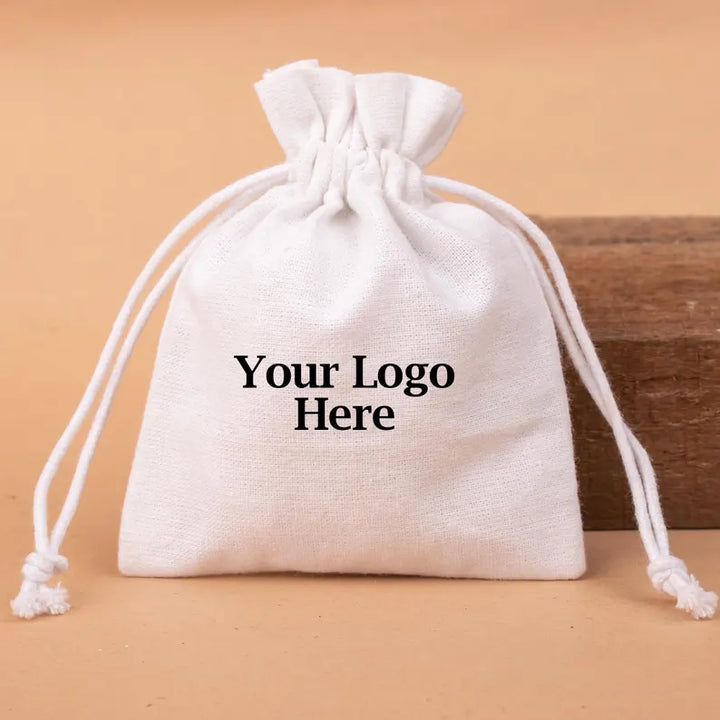 Cotton Drawstring Pouch | Jewelry &amp; Gift Packaging Bag