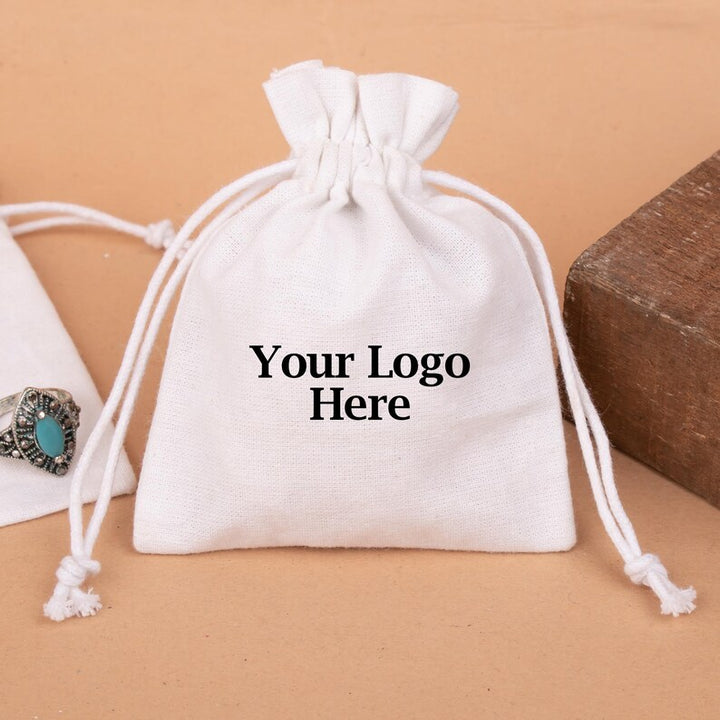 Cotton Drawstring Pouch | Jewelry &amp; Gift Packaging Bag