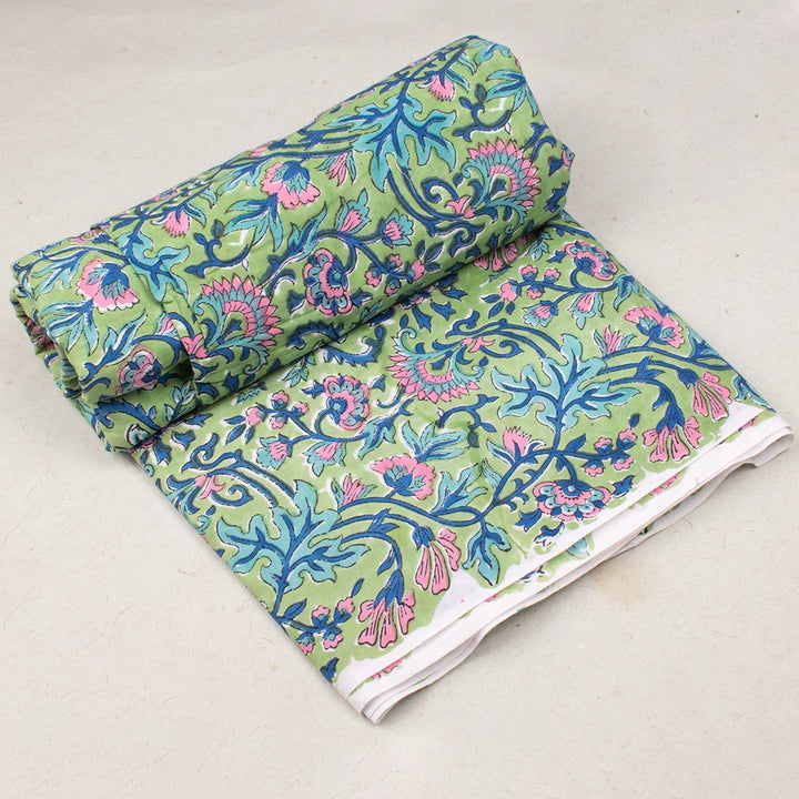 Hand Block Cotton Fabric by the Yard | Block Print Craft Fabric