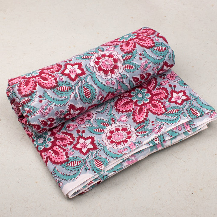 Hand Block Cotton Fabric by the Yard | Block Print Craft Fabric