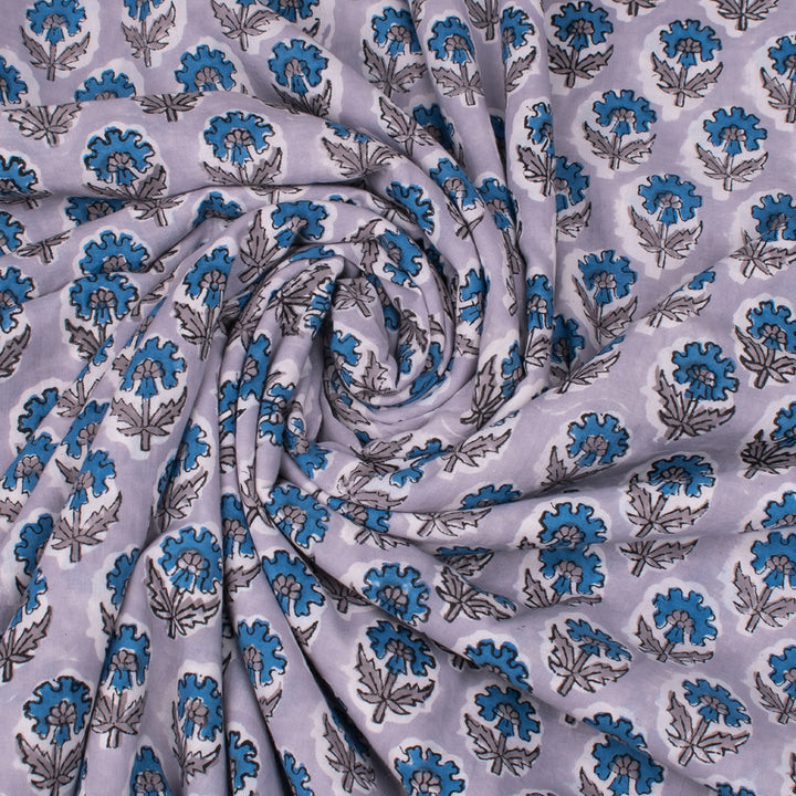 Hand Block Cotton Fabric by the Yard | Block Print Craft Fabric