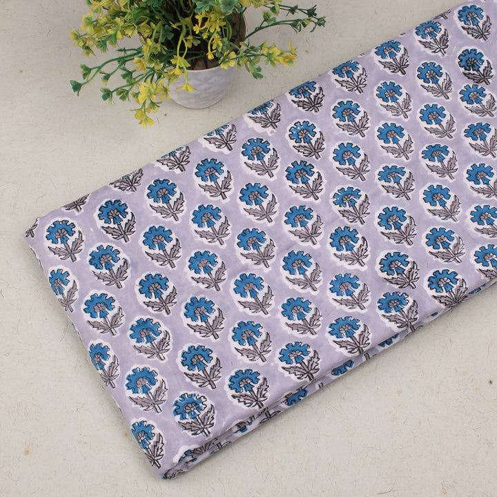 Hand Block Cotton Fabric by the Yard | Block Print Craft Fabric