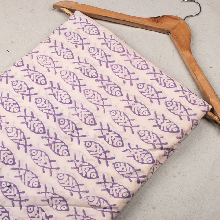 Floral Cotton Fabric by the Yard | Block Print Craft Fabric