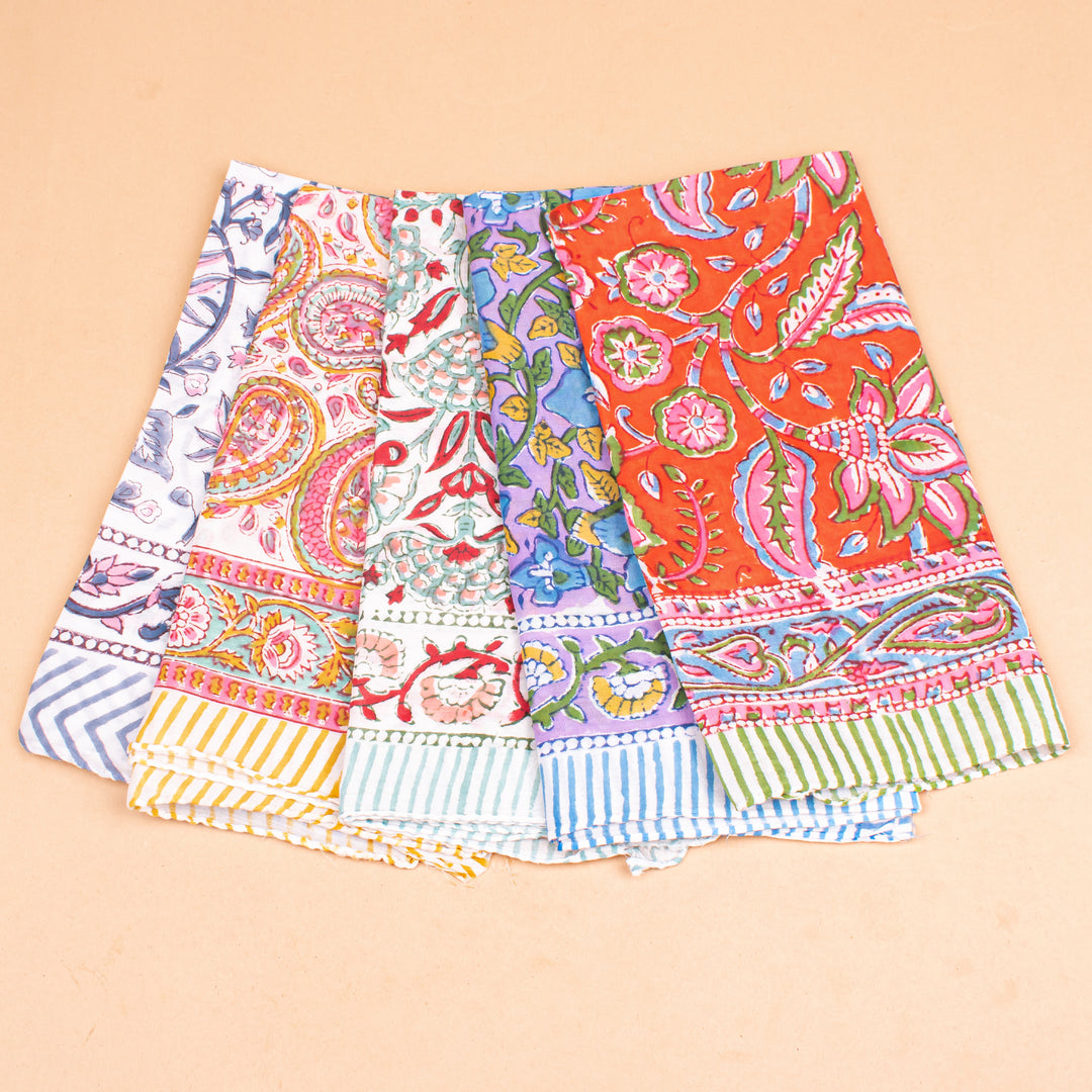Set of 5 – Paisley Cotton Bandanas | Everyday Head Scarf