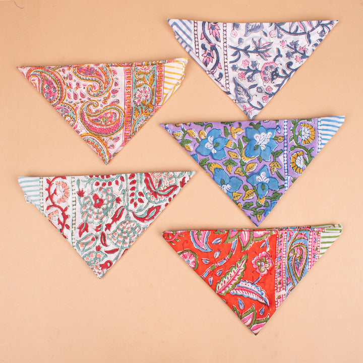 Set of 5 – Paisley Cotton Bandanas | Everyday Head Scarf
