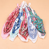 Set of 5 – Floral Cotton Bandanas | Head Scarf & Hair Wrap