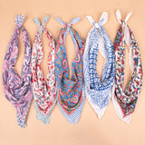 Set of 5 – Paisley Cotton Bandanas | Everyday Head Scarf