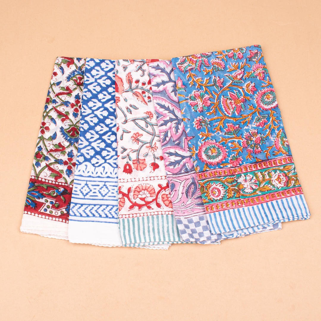 Set of 5 – Paisley Cotton Bandanas | Everyday Head Scarf