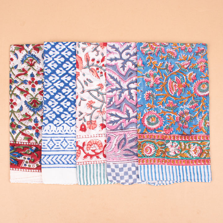 Set of 5 – Paisley Cotton Bandanas | Everyday Head Scarf