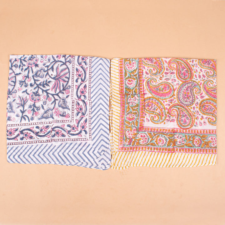 Set of 10 – Floral Cotton Bandanas | Head Scarf &amp; Hair Wrap