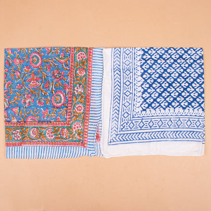 Set of 10 - Handcrafted Organic Cotton Bandana, Block Printed Paisley Scarf, Reusable Hair Or Neck Wrap, Bohemian Unisex Accessory, Gift For All