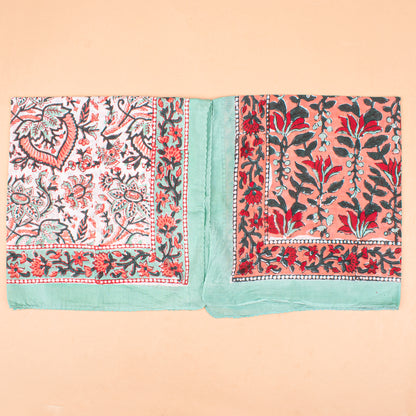 Set of 10 - Handcrafted Cotton Bandana, Traditional Block Printed Boho Scarf, Lightweight Organic Hair Or Neck Wrap, Unisex Fashion Gift, Eco-Friendly Accessory
