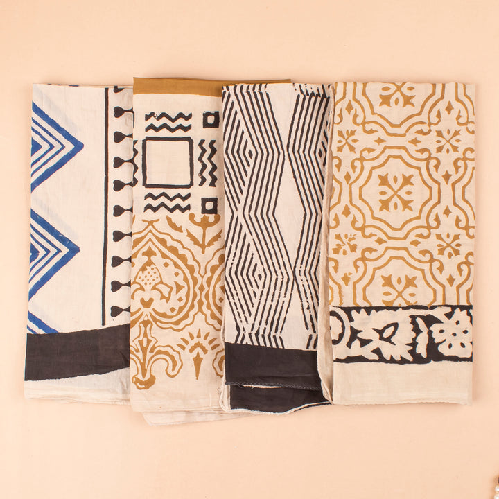 Set of 4 – Vintage Cotton Bandanas | Head Scarf &amp; Hair Wrap