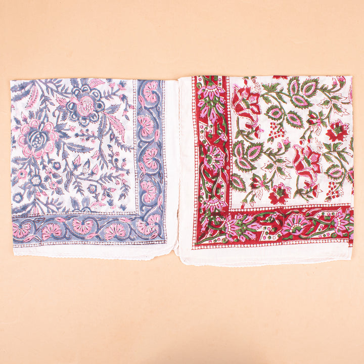 Set of 10 – Floral Cotton Bandanas | Boho Head Scarf &amp; Hair Wrap
