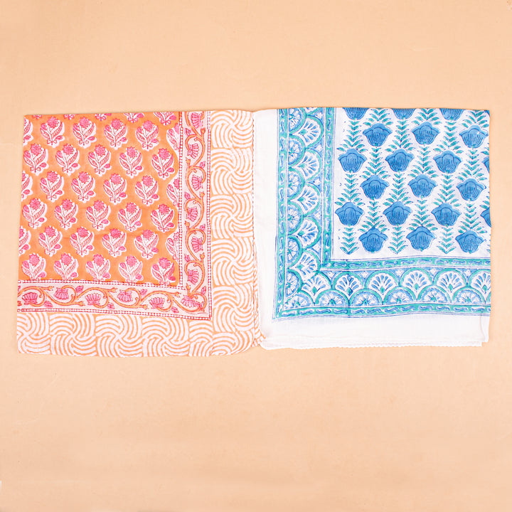 Set of 7 – Boho Cotton Bandanas | Head Scarf &amp; Hair Wrap