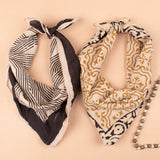 Set of 2 – Boho Cotton Bandanas | Printed Head Scarf & Hair Wrap